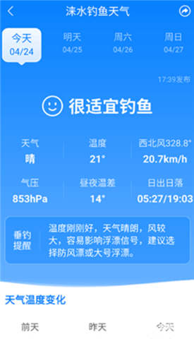 当准天气