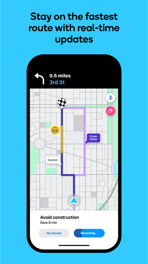 Waze导航截图2