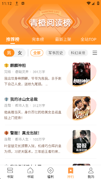 青橙小说截图1