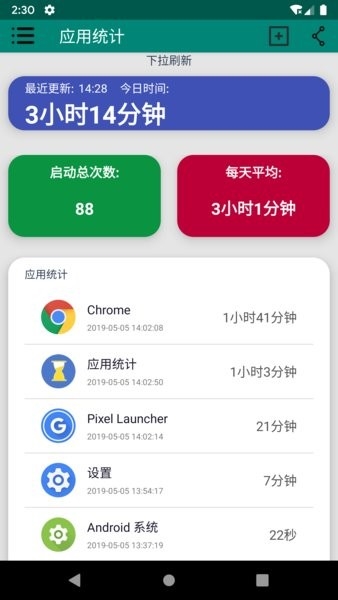应用统计截图3